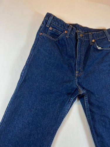 Vintage 517 31x28 Orange Tab Levis Jeans Mens Blue Wash Made in USA Boot DESC - Picture 5 of 24