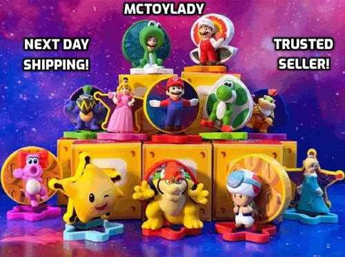 2026 McDONALD'S Super Mario Galaxy HAPPY MEAL TOYS Or Set! Next Day Shipping!