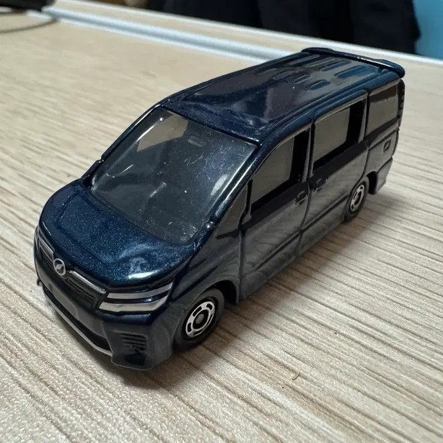 Discontinued Tomica Toyota Fosha Mini Car Blue Body Collectible