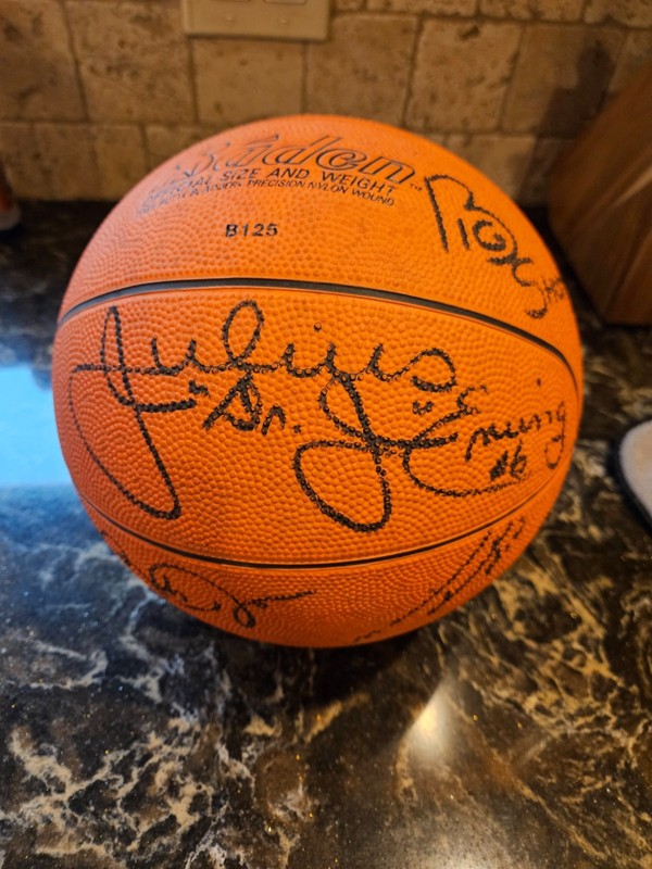 1984/85 Autographed Philadelphia 76'ers Basketball