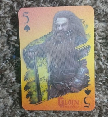 The Hobbit (2012 Cartamundi 3D Playing Cards), Black 5 of Spades