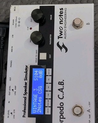 Two Notes Torpedo C.A.B. Digital Processor for Electric Guitar Bass