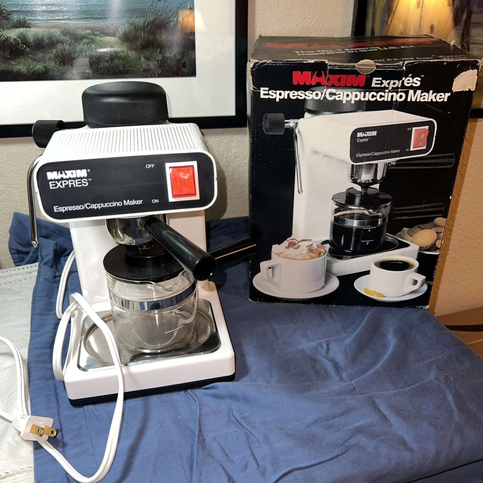 Maxim Expres EX-102 Black Espresso Cappuccino Machine