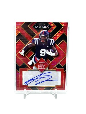 Jerrion Ealy Rookie WildCard Auto Mania Red Pulsar 3/6 KC Chiefs Ole Miss   