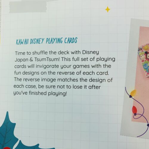 Brand New Kawaii Disney Tsum Tsum Playing Cards Japan YumeTwins Box US Seller - Picture 7 of 7