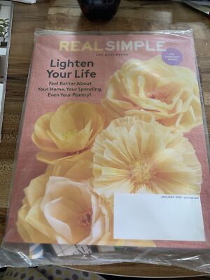 Real Simple MAGAZINE January 2021 ISSUE Plastic Wrapped