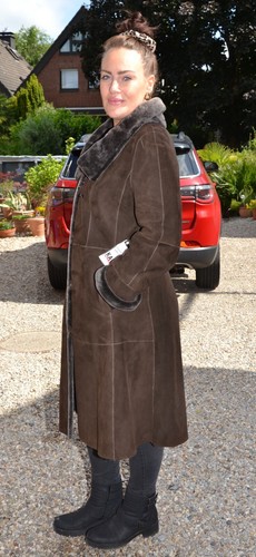 A5430 NEU LAMMFELL MANTEL LAMM PELZ MANTEL PELZMANTEL - LAMBSKIN FUR COAT - Bild 15 von 23