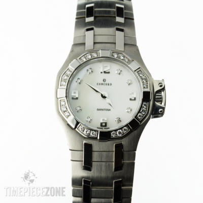 Concord Saratoga Watch MOP Dial Diamonds 24mm Quartz Retail  display picture 3