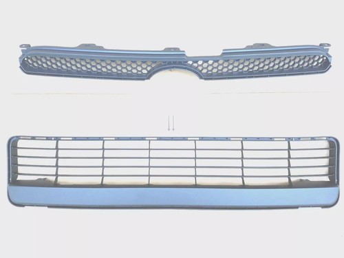 SCION XB For 2011-2012 New Bumper Black Upper & Lower Grille Front Set 2pc - Picture 13 of 13