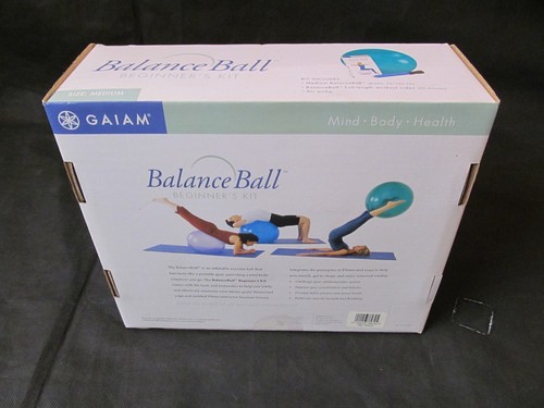 Gaiam Total Body Balance Exercise Yoga Ball Kit Medium 5'6" / 65cm Ball & Pump - Picture 13 of 13