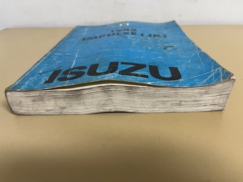 1985 Isuzu Impulse (JR) Factory Workshop Service Manual - Picture 5 of 8