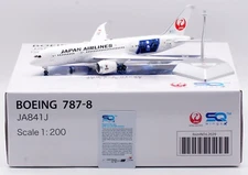 SQ Wings 1:200 Japan Airlines JAL Boeing 787-8 Diecast Aircraft Jet Model JA841J