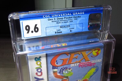 CGC 9.6 A+ - Gex 3: Deep Pocket Gecko Game Boy Color, GBC 1999 NEW