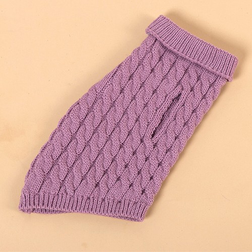 Puppy Dog Sweaters for Small Medium Dogs Cats Clothes Winter Warm Pet Turtleneck - Picture 3 of 25