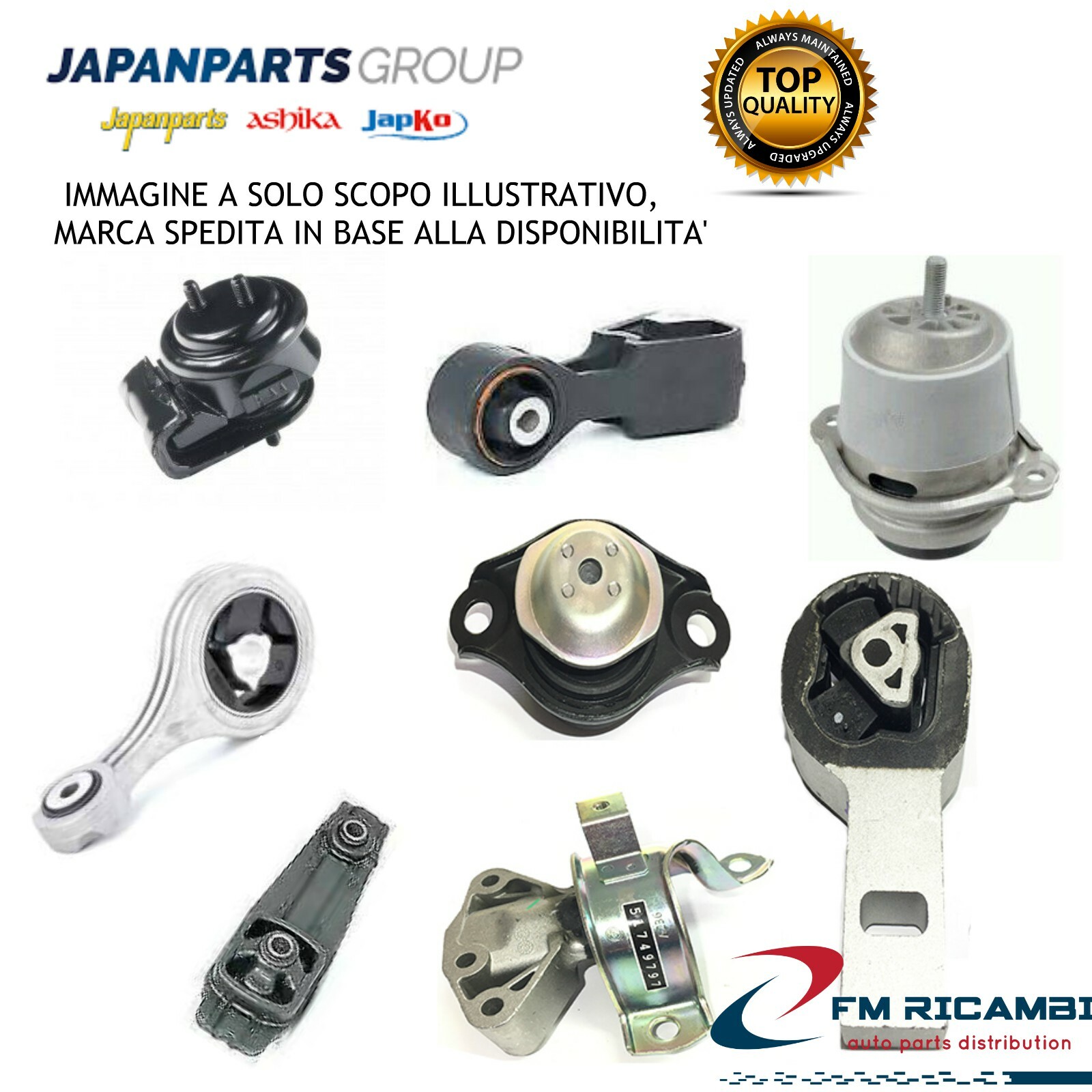 RU-4199 JAPANPARTS Supporto motore HONDA JAZZ II (GD)  2002 kw 57 ccm