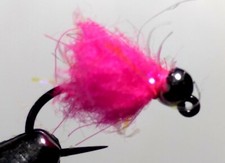 12 Tungsten Eggstasy  Fly Fishing Flies #14 - Egg Pattern Fly - Hot Pink