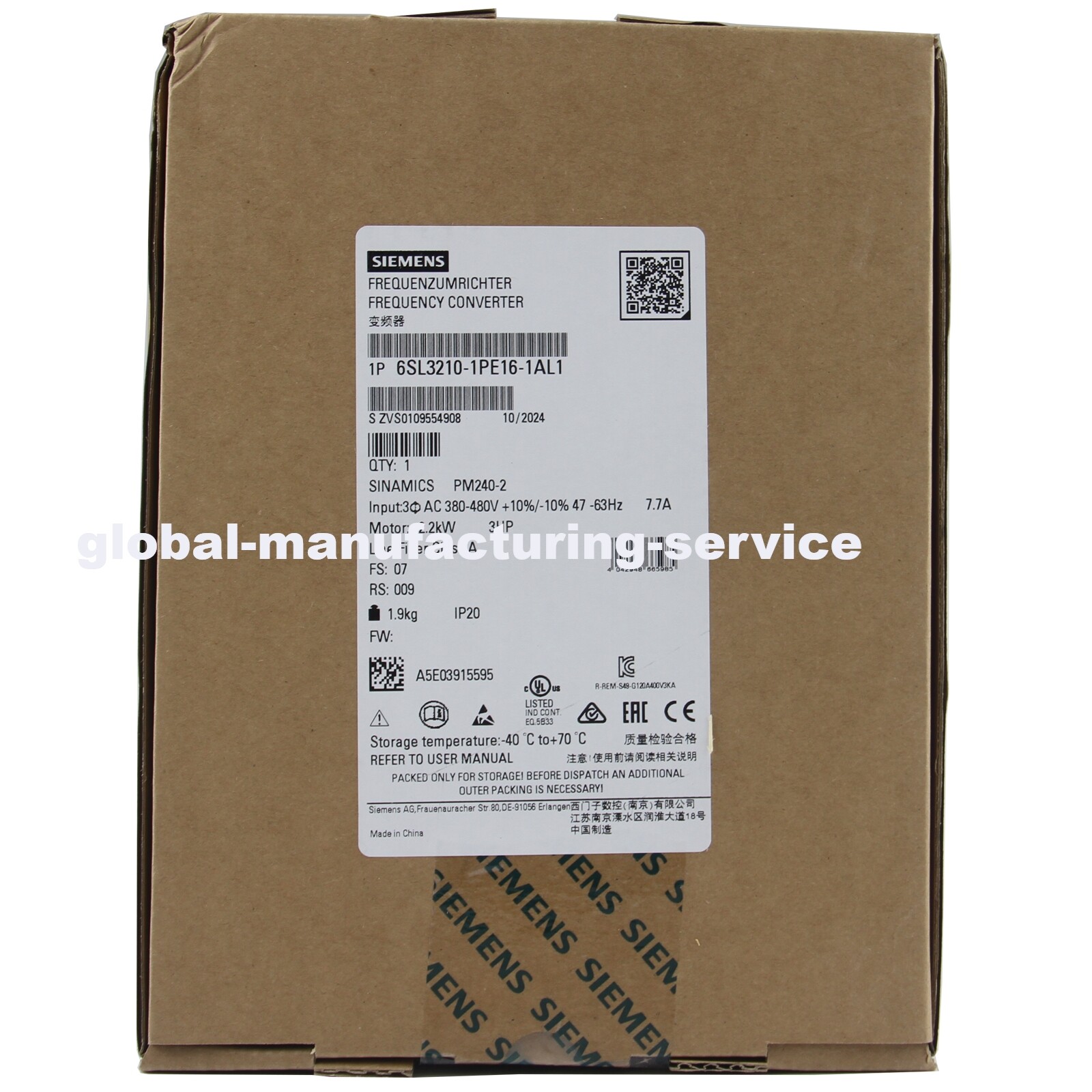 NEW Siemens 6SL3210-1PE16-1AL1 6SL3 210-1PE16-1AL1