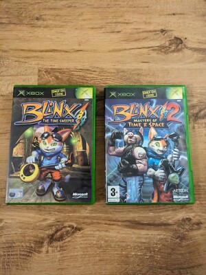 Blinx The Time Sweeper + Blinx 2 Masters Of Space & Time Original Xbox Spiele  