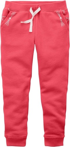 Kid Girls' French Terry Joggers Size 4-8 - Picture 8 of 13