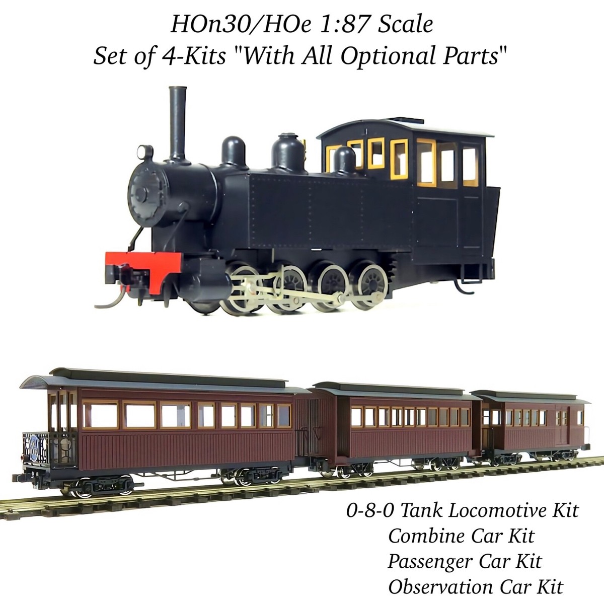 HOn30/HOe Aru-Model 0-8-0 Narrow Gauge Steam Locomotive/3