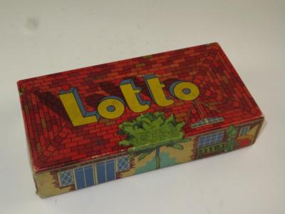 VINTAGE Lotto (Bingo) Spiel CHAD VALLEY 50er Jahre im Originalkarton