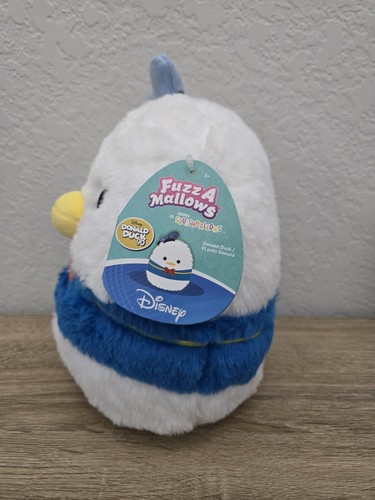Squishmallows Fuzzamallows Disney DONALD DUCK & DAISY DUCK 8" Plush Set NWT - Picture 3 of 7