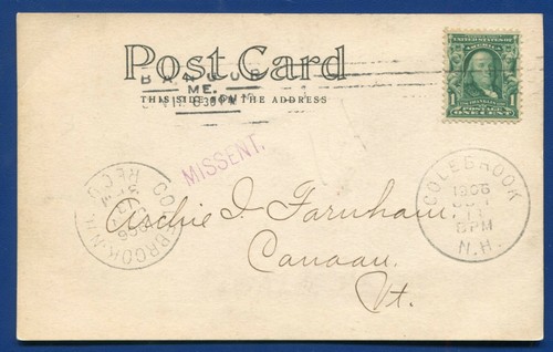 Orono Maine me Campus Drive street road view old postcard - Picture 2 of 2