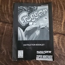 Frogger Authentic Original SNES Super Nintendo Manual Only