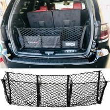 3 Pocket Mesh Cargo Net Heavy-Duty Luggage Holder Accessories For Dodge Durango