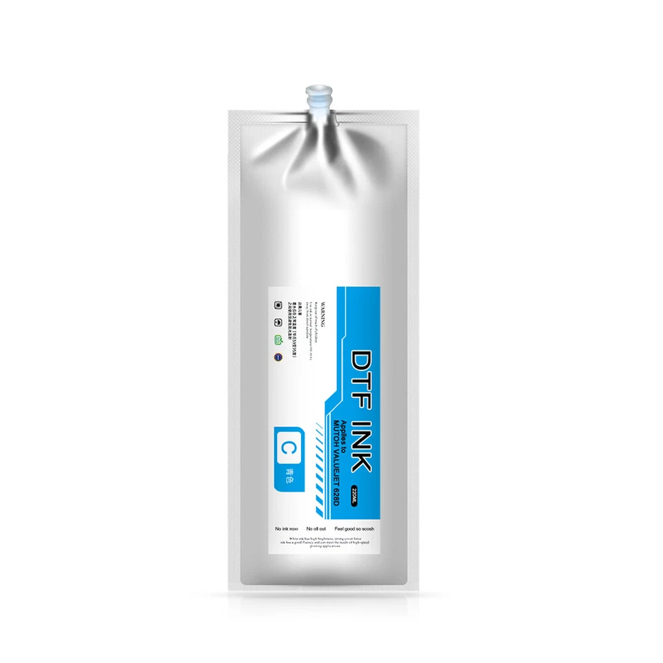 New 220ml DTF Heat Transfer Film Ink Bag For MUTOH VALUEJET 628D Printer - Image 2 of 4