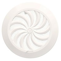 Kotarbau® 100 Mm LüFtungsgitter VerschließBar Mit Insektenschutz Rund Weiß