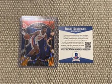 SADDIQ BEY Signed Rookie Card Auto Select Red White Orange #79 Beckett COA