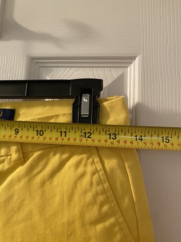 polo ralph lauren yellow shorts size 14 - Picture 7 of 8