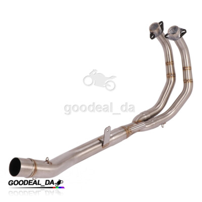 KIMISS Auspuff middenweg, 51 mm, motorrad, roestvrij staal, motorfiets, slip -on spuff voor CBR500R 2013-2015, voor CB500X 2013-2015