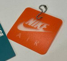 NIKE AIR HANG TAG KEYCHAIN JORDAN III 3 IV 4 RETRO MAX 1 90 FIRE RED INFRARED OG