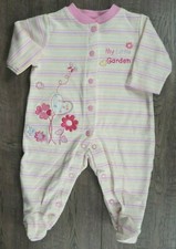 Baby Girl Clothes Little Wonders My Little Garden 0-3 Month Footed Outfit