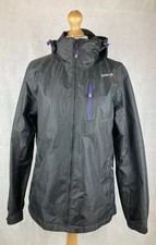 Gelert Women’s Black Zip Up Water Resistant Hooded Outdoor Jacket Uk12 A78