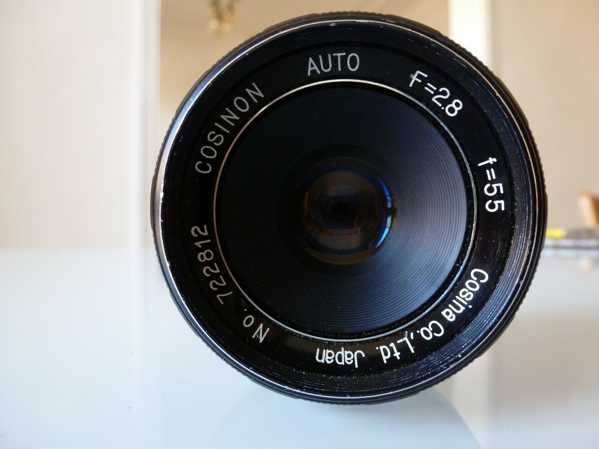 Objectif Cosina Cosinon Auto 55mm F/2.8 – Monture M42, Fixe, Japon, Occasion