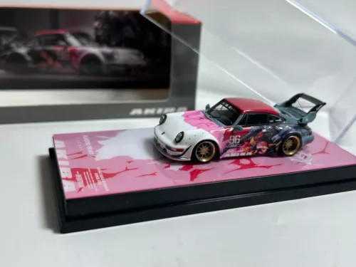 1/64 AKIBA Original Porsche Wide-body RWB 964 High-tail Boutique Alloy Car Model - Picture 2 of 12