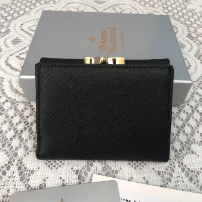 Authentic Vivienne Westwood wallet tri-fold clasp orb