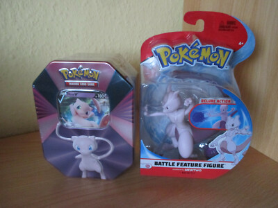 Pokemon Frühjahrs Tin 2021 Mew V Tin + Battle Feature Figure OVP Sealed Deutsch