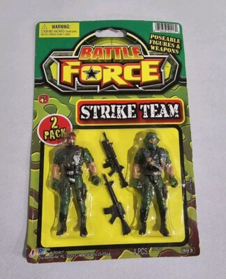Battle Force Strike Team Poseable Action Figures With Weapons JA-RU