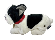 French BULL DOG FAO Schwarz ADOPT A PET 22" Black White SUPERSOFT PLUSH
