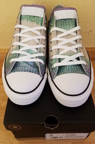 converse crocodile leather