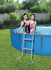 SCALETTA PER PISCINA FUORITERRA SCALA DI SICUREZZA 2 GRADINI 84 cm