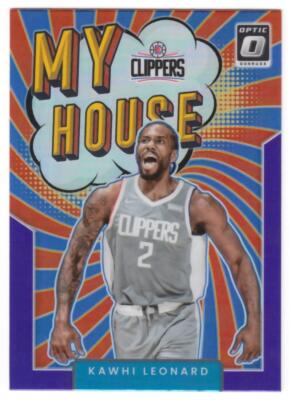 Kawhi Leonard 2021-22 Donruss Optic My House Purple Holo Prizm #7 Clippers