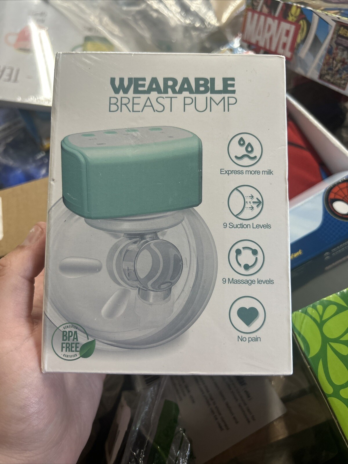 BPA-Free Hands-Free Wearable Breast Pump-image