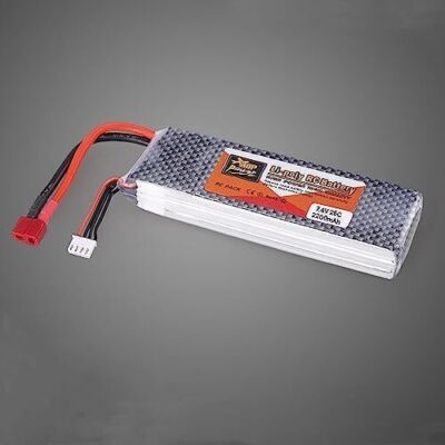 7.4V 2200mAh 25C 2S LiPo Battery for RC Quadcopter Airplane 1/16