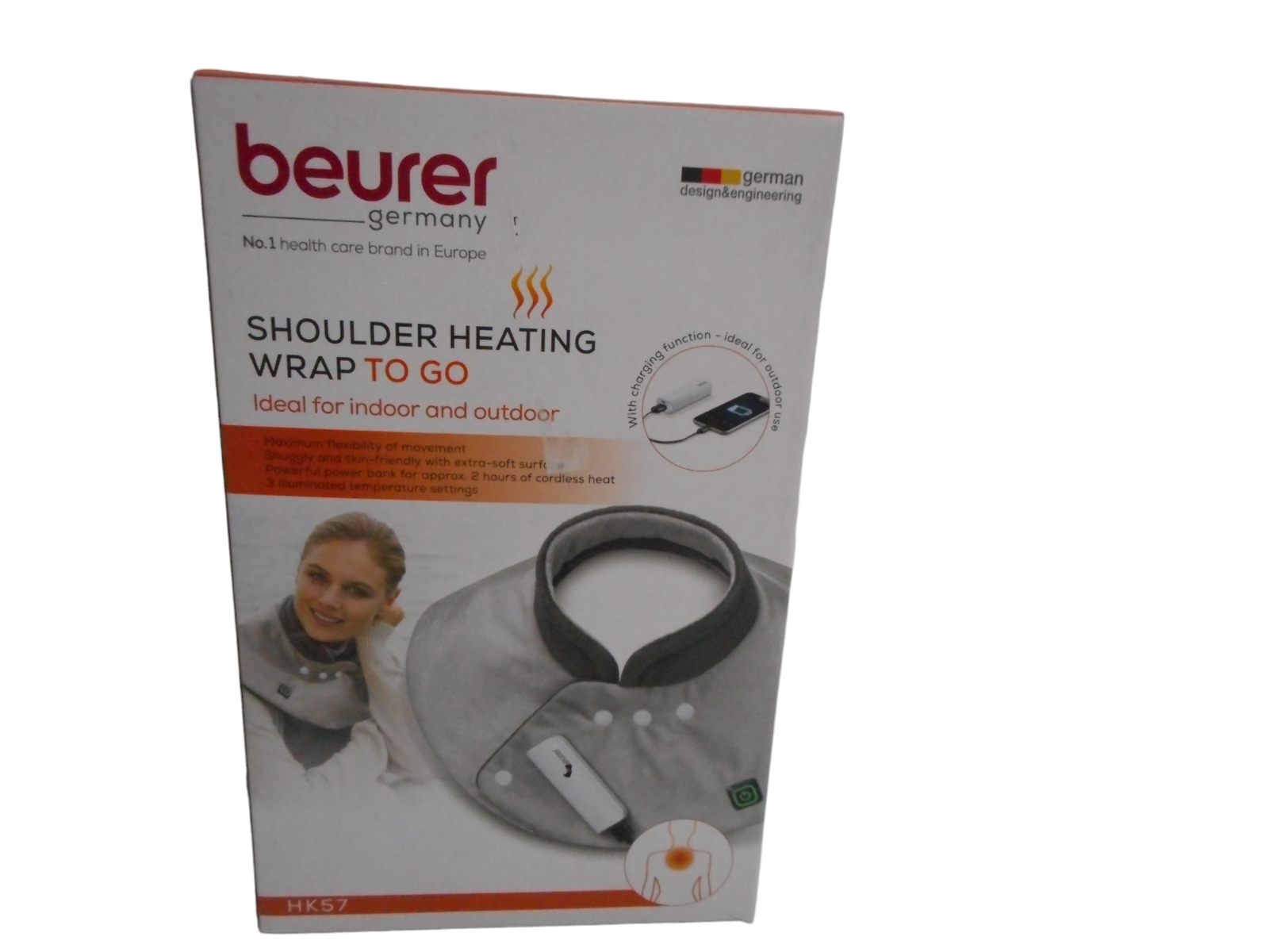 SHOULDER HEATING WRAP TO GO Beurer Germany HK57 New open box eBay