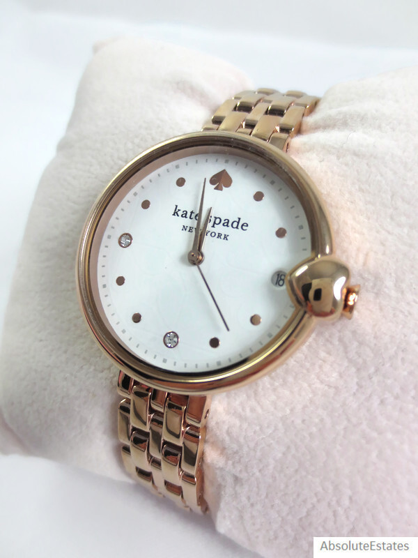 NEW Kate Spade New York Chelsea Heart Rose Gold Tone Watch